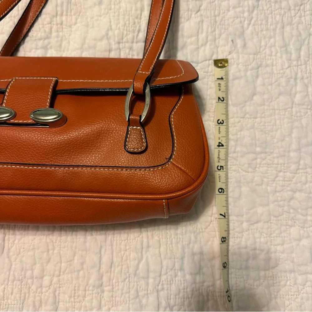 Botox Cosmetic Satchel Type Bag Orange / Brown Color Great Preowned Condition - Picture 14 of 15